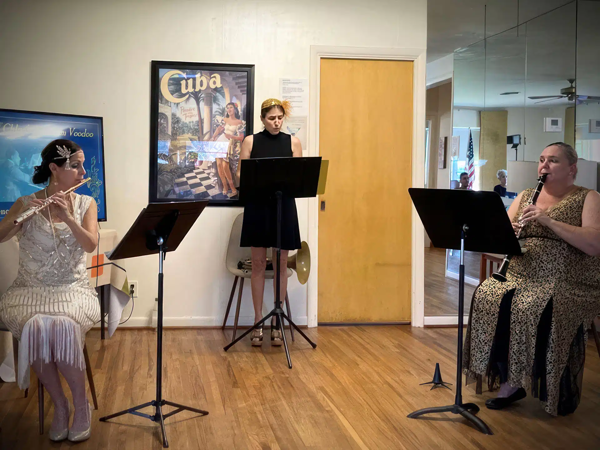 South Florida Chamber Ensemble performs in the Grand Room of the Cultural Center.