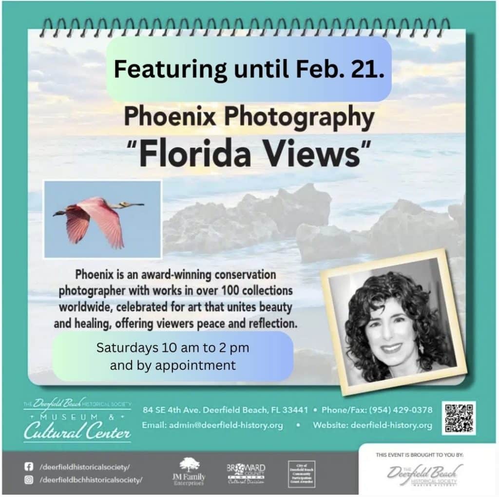 In Our Gallery Until February 21:  Phoenix Fine Art Photography “Florida Views”