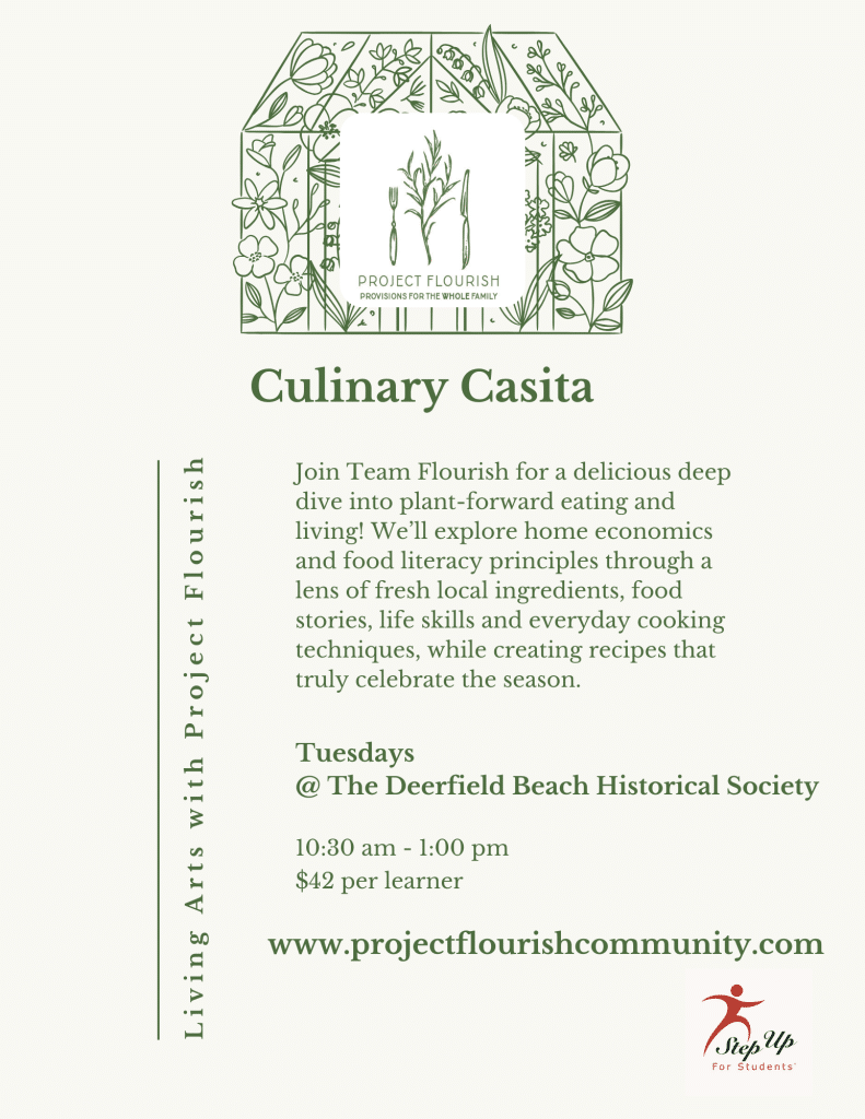 Culinary Casita Youth Cooking & Food Literacy Classes – Tuesdays Starting In September
