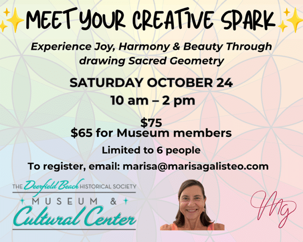 Sacred Geometry Drawing Class with artist Marisa Galisteo, Oct. 24